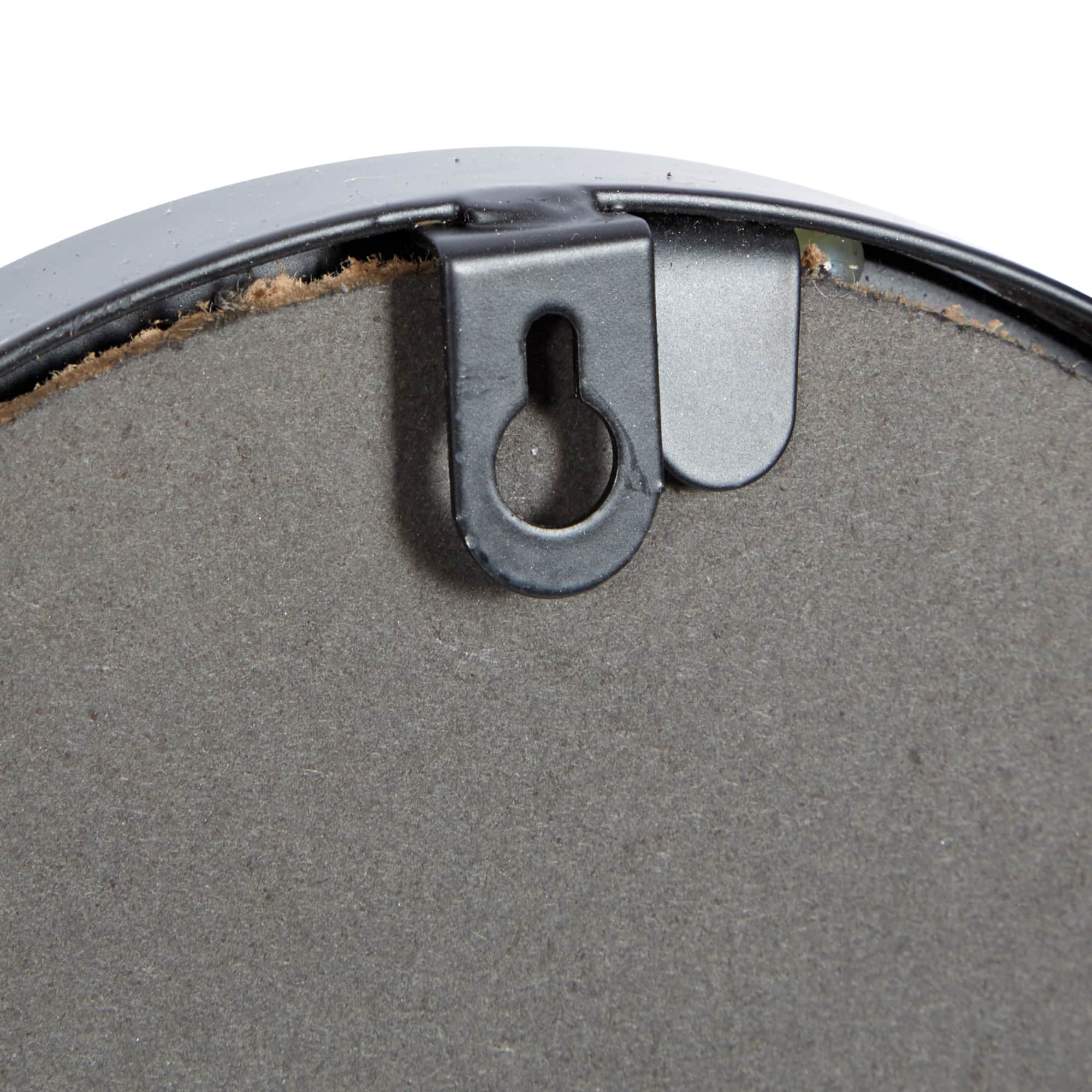 52" Black Contemporary Metal Wall Mirror Cluster